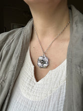 Load image into Gallery viewer, Dark Ruby/sapphire flame double sided medallion