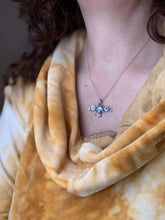 Load image into Gallery viewer, Small topaz stamped bird pendant