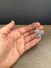 Load image into Gallery viewer, Purple Labradorite charm necklace set