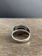 Load image into Gallery viewer, Medium size 6.5 bonfire symbol shield ring