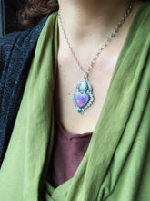 Load image into Gallery viewer, Aura Opal Sacred Heart pendant