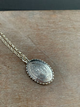 Load image into Gallery viewer, Blue sapphire and Our Lady of Guadalupe pendant