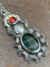 Load image into Gallery viewer, Bloodstone Bear Pendant