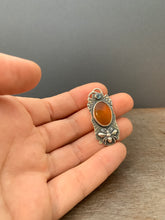 Load image into Gallery viewer, Small honey opal bee pendant