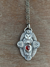 Load image into Gallery viewer, Owl pendant #3 - Garnet