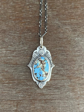 Load image into Gallery viewer, Kazakhstan lavender turquoise charm necklace