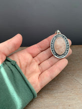 Load image into Gallery viewer, Rose Quartz double sided dragon egg medallion