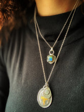 Load image into Gallery viewer, Labradorite double sided pendant
