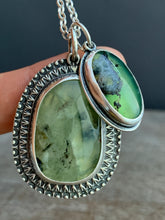 Load image into Gallery viewer, Prehnite and Aegean Opal pendant collection