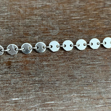 Load image into Gallery viewer, Add a chain to a necklace, small sparkly 4mm sequin sterling chain