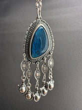 Load image into Gallery viewer, Labradorite medallion with handmade jingles