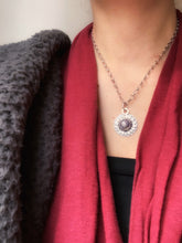 Load image into Gallery viewer, Ruby/sapphire double sided medallion