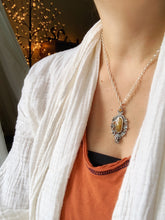 Load image into Gallery viewer, Orange Sapphire and Citrine Pendant