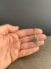 Load image into Gallery viewer, Watermelon tourmaline leaf charm