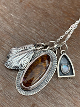 Load image into Gallery viewer, Melody stone, Cicada wings, and Moonstone charms