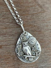 Load image into Gallery viewer, Silver owl charm