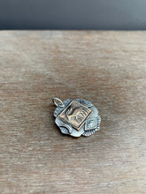 Load image into Gallery viewer, Sterling silver and bronze deer pendant