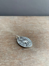 Load image into Gallery viewer, Sterling silver bee and eye pendant