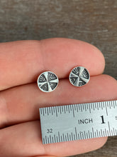 Load image into Gallery viewer, Maltese cross stud earrings