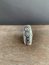Load image into Gallery viewer, Size 8 owl ring