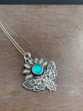 Load image into Gallery viewer, Moth pendant with Amazonite