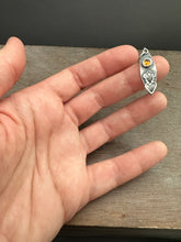 Load image into Gallery viewer, Citrine Sacred Heart charm