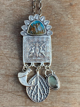 Load image into Gallery viewer, Plume agate medallion