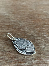 Load image into Gallery viewer, Sacred heart silver charm