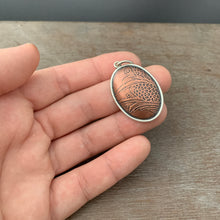 Load image into Gallery viewer, Etched Copper Pendant 2 - Medium Size
