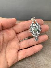 Load image into Gallery viewer, Owl pendant #3 - Peruvian Opal and Citrine