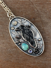 Load image into Gallery viewer, Dark Forest Raven Necklace #2