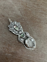 Load image into Gallery viewer, Tourmaline, Ammolite, and Quartz Medallion