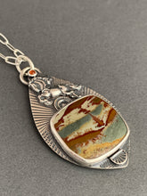 Load image into Gallery viewer, Wild horse with picture jasper pendant