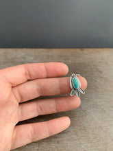Load image into Gallery viewer, Tiny Turquoise Feather Charm