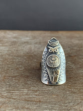 Load image into Gallery viewer, Size 7 owl ring