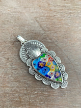Load image into Gallery viewer, Millefiori Sacred Heart pendant
