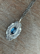 Load image into Gallery viewer, Moss kyanite charm necklace