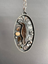 Load image into Gallery viewer, Forest crow necklace