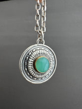 Load image into Gallery viewer, Peruvian opal set in a 22k gold bezel