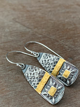 Load image into Gallery viewer, Keum Boo Basket Weave Earrings