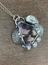 Load image into Gallery viewer, Melody Stone and herkimer Quartz Pendant