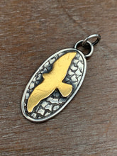 Load image into Gallery viewer, 24k Keum Boo Hawk Silhouette On a Stamped Background