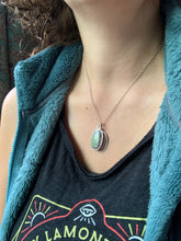 Load image into Gallery viewer, Sapphire charm collection with Etched Copper Pendant