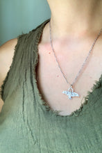 Load image into Gallery viewer, Small stamped bird pendant