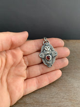 Load image into Gallery viewer, Owl pendant #3 - Garnet