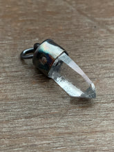 Load image into Gallery viewer, Small Icy Quartz crystal point necklace