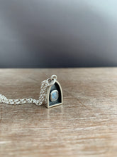Load image into Gallery viewer, #4 Tiny moonstone charm with 18” rolo chain included