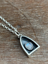 Load image into Gallery viewer, #7 Tiny moonstone charm with 18” rolo chain included