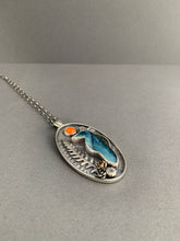 Load image into Gallery viewer, Harvest moon raven necklace