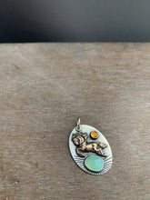 Load image into Gallery viewer, *deposit* Peruvian opal, citrine, and bronze horse pendant